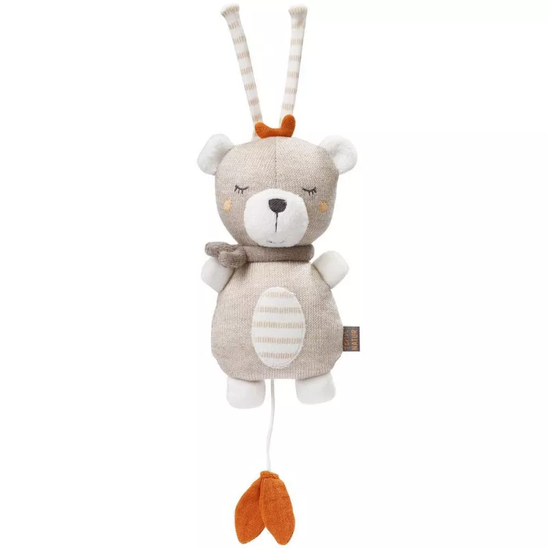 Jucarie muzicala mini - Ursulet NATUR, [],bestfam.ro