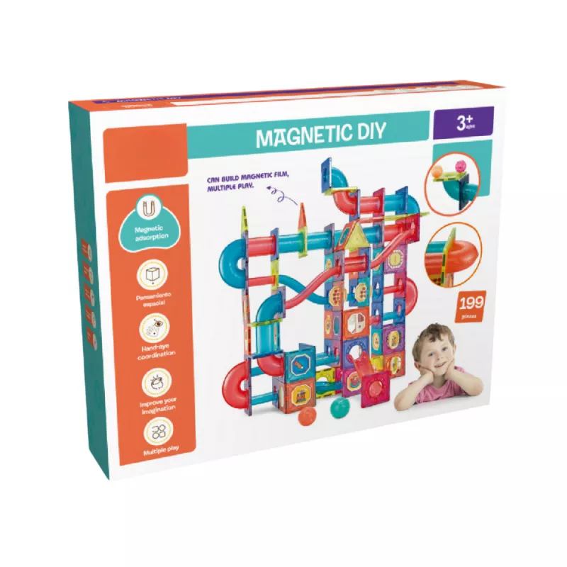 Labirintul meu magnetic - 199 piese (7.5 cm), [],bestfam.ro