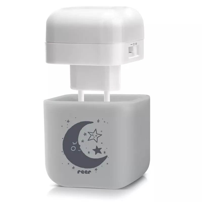 Lampa de veghe 2 in 1 cu LED-uri gri REER 52141, [],bestfam.ro