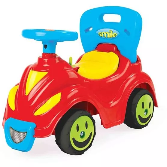 Masina fara pedale 2in1 - Smile - Dolu, [],bestfam.ro