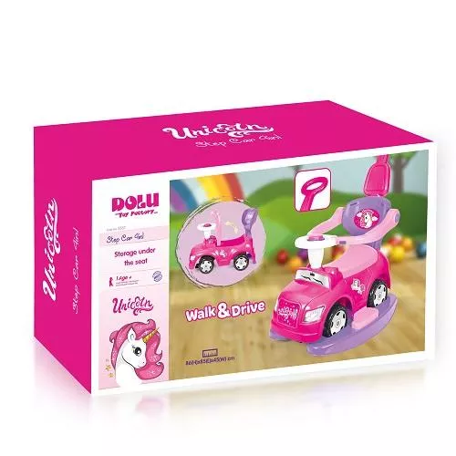 Masinuta 4 in 1 - Step car Unicorn - Dolu, [],bestfam.ro