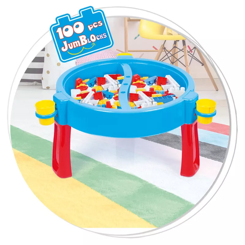 Masuta de activitati cu 100 cuburi de construit, [],bestfam.ro