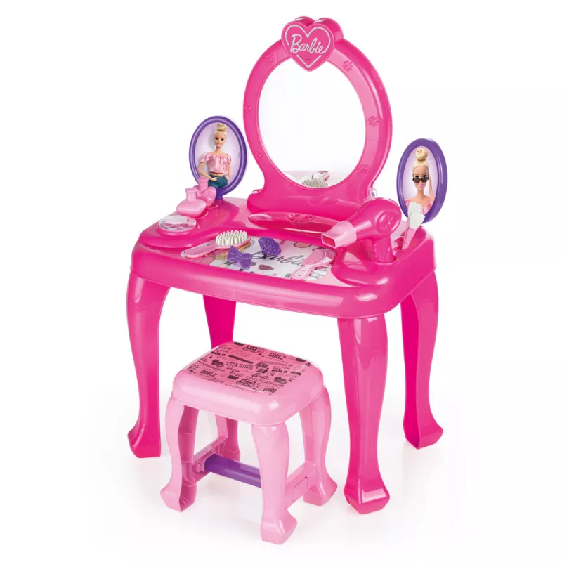 Masuta de toaleta cu scaun - Barbie, [],bestfam.ro