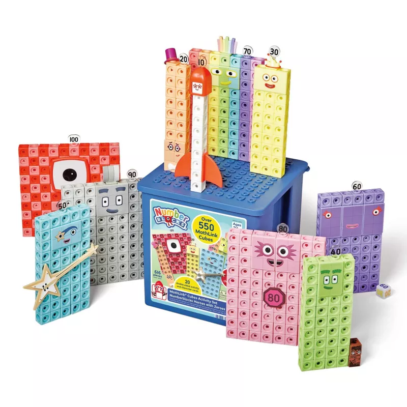 MathLink®Cubes Numberblocks Set activitati - Eroii cu Zero, [],bestfam.ro