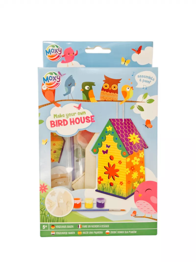 Mini casuta pasarilor cu floricele, [],bestfam.ro