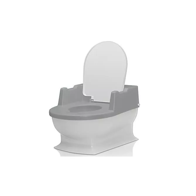 Minitoaleta SitzFritz pentru copii, olita educationala, 18+ luni, alb-gri, Reer 44221, [],bestfam.ro