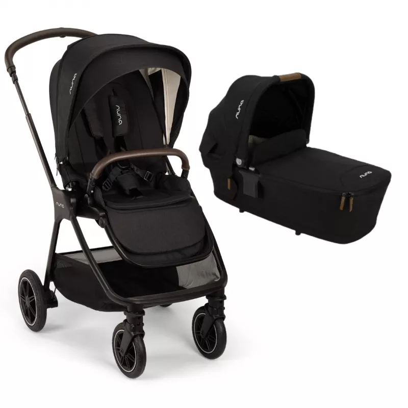 Nuna - Set carucior compact TRIV next Caviar + Landou LYTL Caviar, [],bestfam.ro