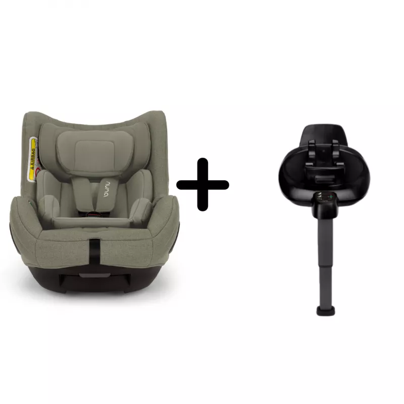 Nuna - Set Scaun auto rotativ i-Size TODL next Pine, 40-105 cm + Baza isofix BASE next i-Size pentru TODL next, testat ADAC, [],bestfam.ro