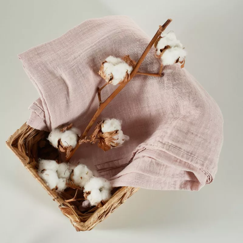 ONINO - Muselina multifunctionala din bumbac 100% organic, HUG.me, Warm Peach, x1 bucata, 120 x 120 cm, certificata GOTS, [],bestfam.ro