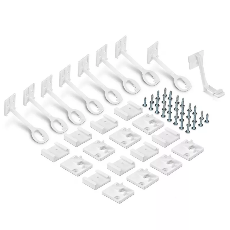 Pachet economic sigurante pentru sertare si usi de dulapuri, 8 bucati, albe, Reer 71070, [],bestfam.ro
