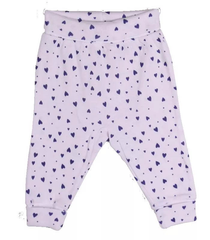 Pantaloni cu manseta din bumbac 100% si imprimeu  soricei 3 luni, [],bestfam.ro