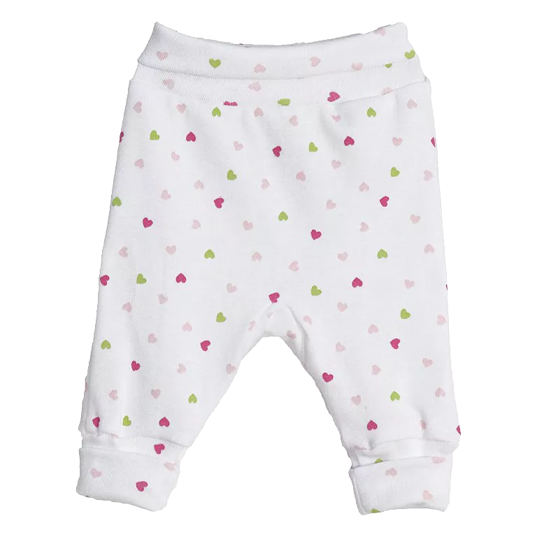 Pantaloni cu manseta - Inimioare 3 luni, [],bestfam.ro