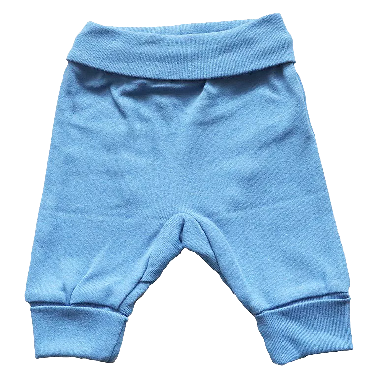 Pantaloni cu mansete - Bleu, [],bestfam.ro