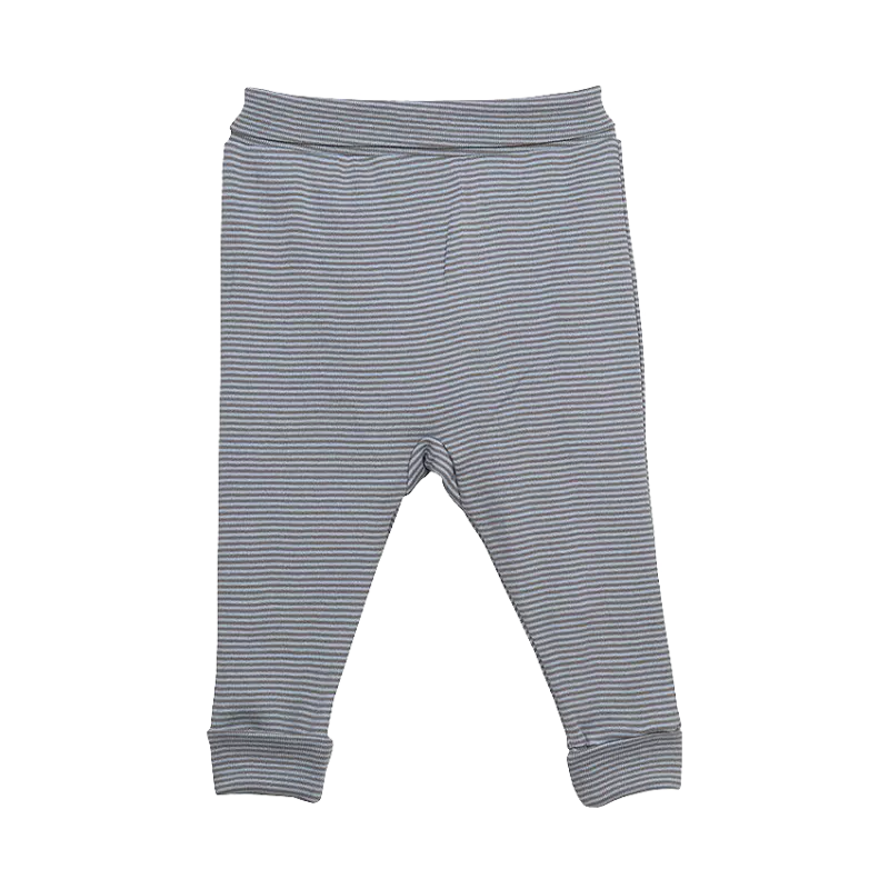 Pantaloni cu mansete - Dungi - Gri deschis , [],bestfam.ro