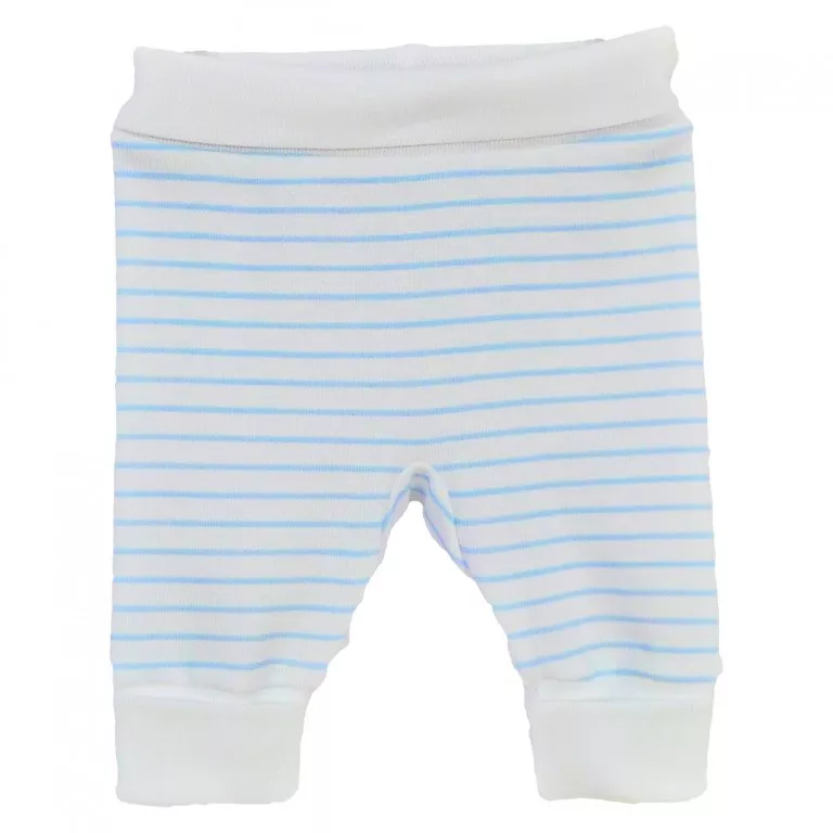 Pantaloni cu mansete Dungute roz 0 luni, [],bestfam.ro