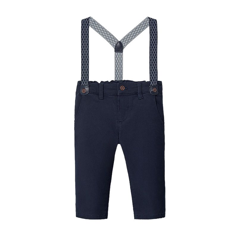 Pantaloni lungi - Chino pique cu bretele - Mayoral 6 luni, [],bestfam.ro