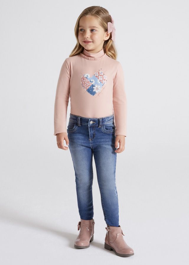 Pantaloni regular fit - Denim, Fetita - Mayoral, [],bestfam.ro