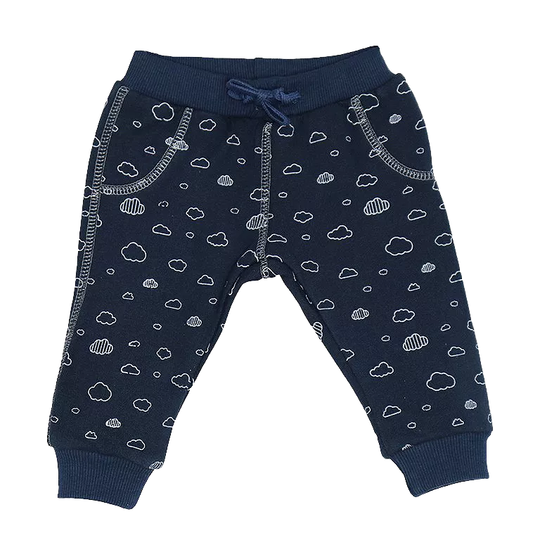 Pantaloni trening - Norisori cu snur bleumarin 18 luni, [],bestfam.ro