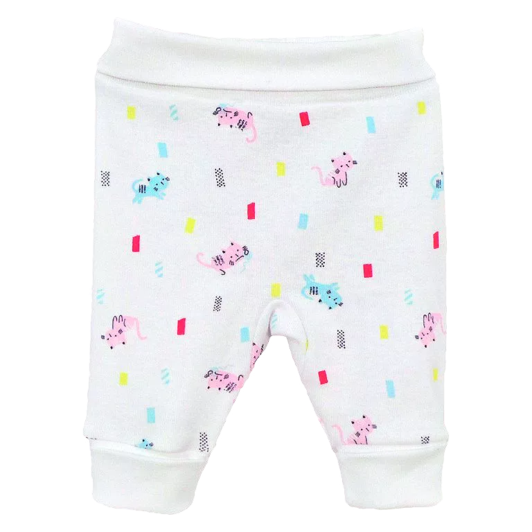 Pantaloni cu mansete - Pisici 3 luni, [],bestfam.ro