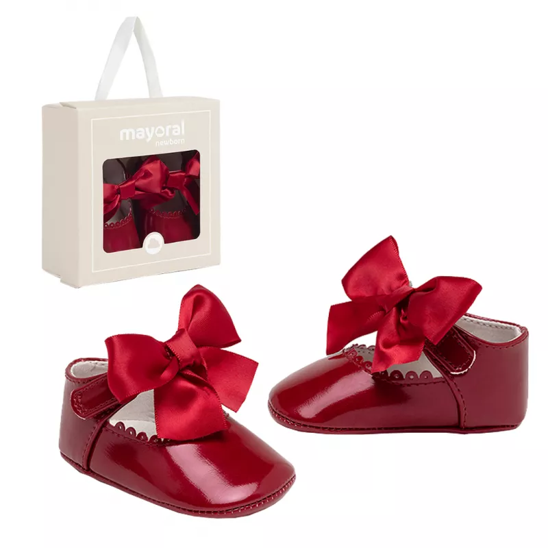 Pantofi ceremonie cu funda - Rosu - Mayoral 18, [],bestfam.ro