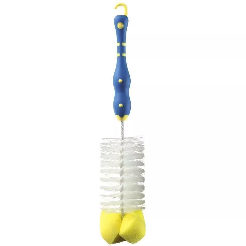 Perie pentru biberoane cu maner antialunecare, 0+ luni, nip 37010, [],bestfam.ro