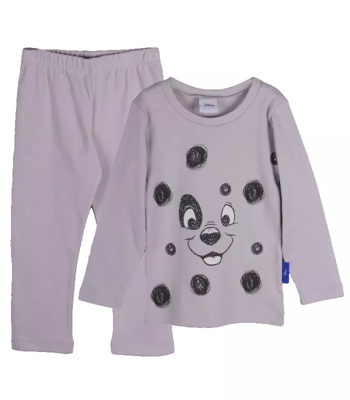 Pijama cu maneca lunga impimeu Dalmatian stilizat 5 ani, [],bestfam.ro