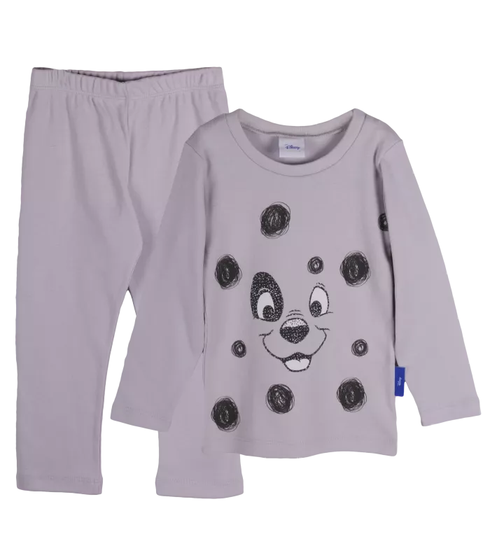 Pijama cu maneca lunga impimeu Dalmatian stilizat 6 ani, [],bestfam.ro