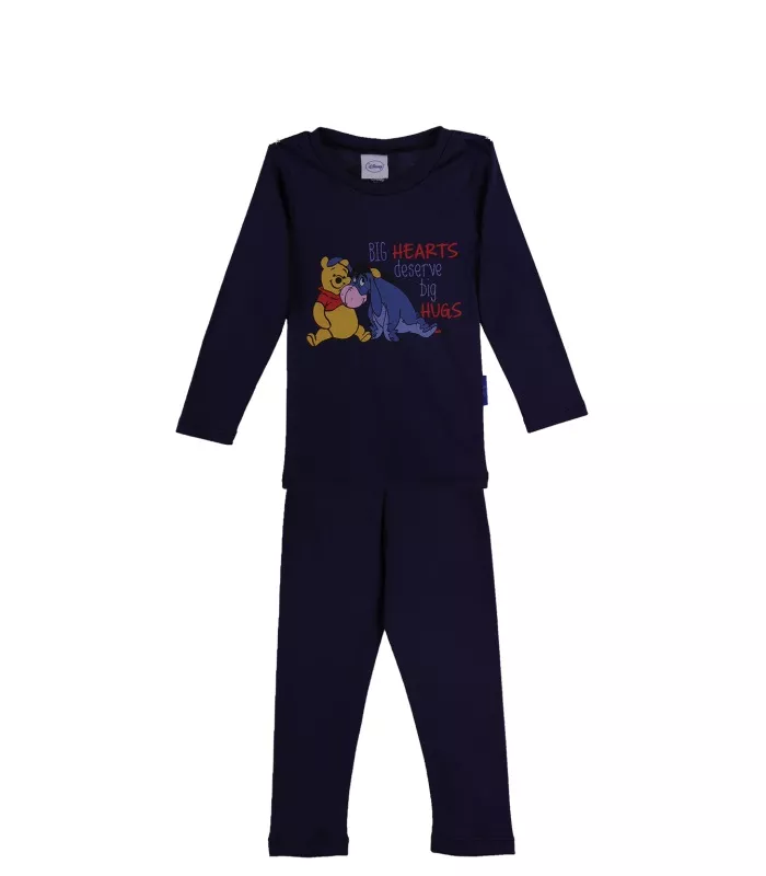 Pijama cu maneca lunga imprimeu Aiurel&Winnie 10 ani, [],bestfam.ro