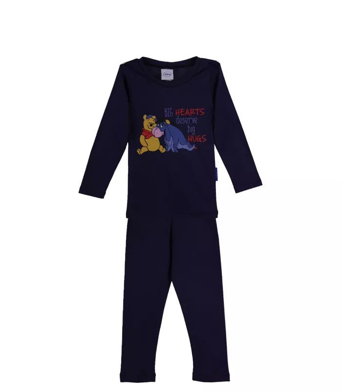 Pijama cu maneca lunga imprimeu Aiurel&Winnie 6 ani, [],bestfam.ro