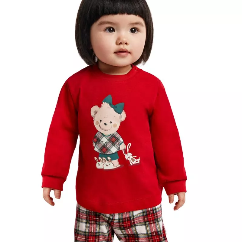 Pijama rosie Ursoaica cu saculet pentru transport - Mayoral   , [],bestfam.ro