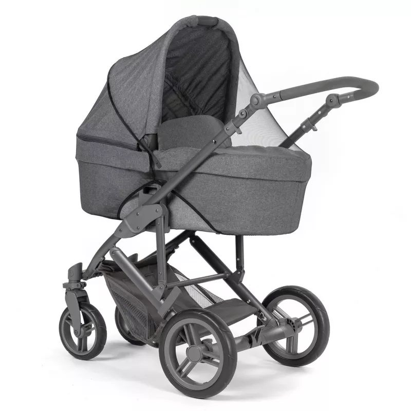 Plasa de insecte pentru carucior bebelusi, protectie tantari, 0+ luni, neagra, Reer BiteSafe black 87021, [],bestfam.ro