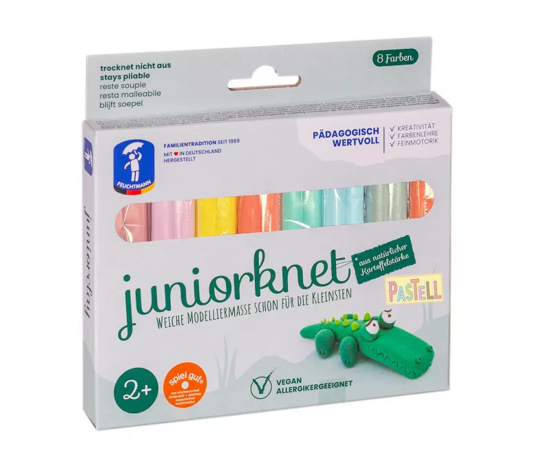 Plastilina non-toxica - 8 culori pastel, [],bestfam.ro