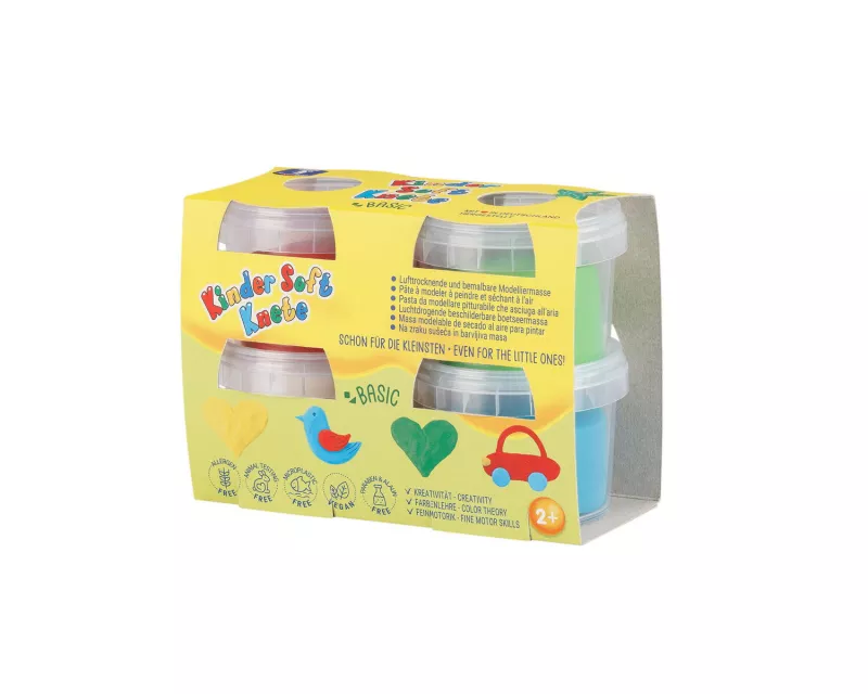 Plastilina non-toxica Kinder - Basic, [],bestfam.ro