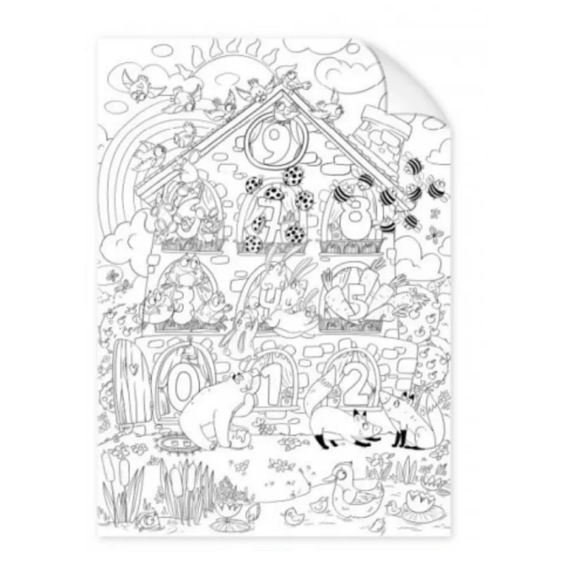 Poster de colorat - Numere, [],bestfam.ro
