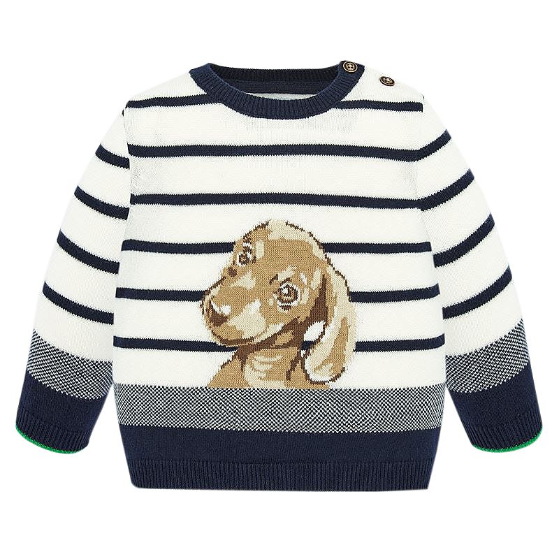 Pulover clasic, baiat - bleumarin - imprimeu Catel - Mayoral   24 luni, [],bestfam.ro