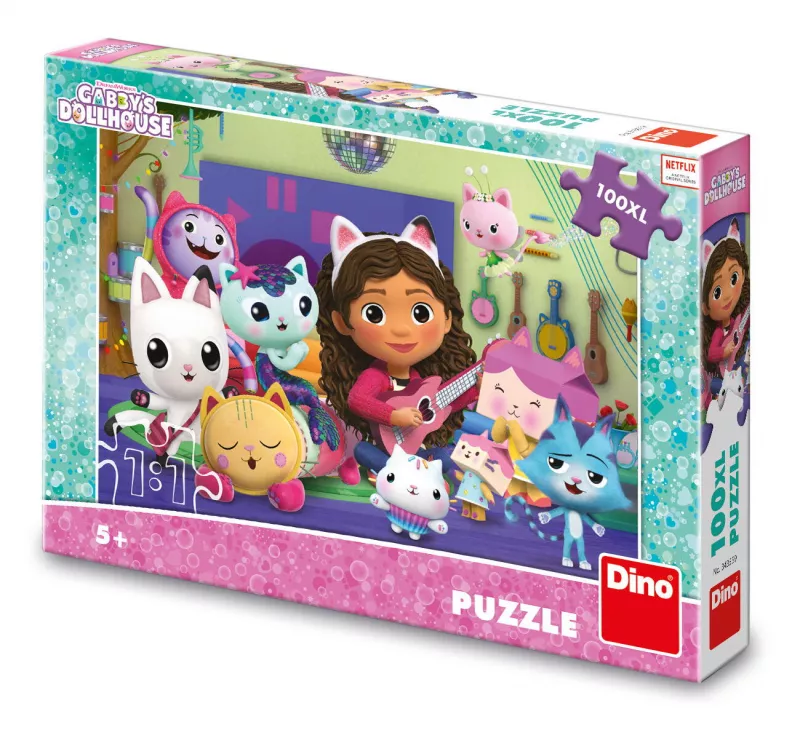 Puzzle - Gabby si ora de muzica  (100 piese XL ), [],bestfam.ro