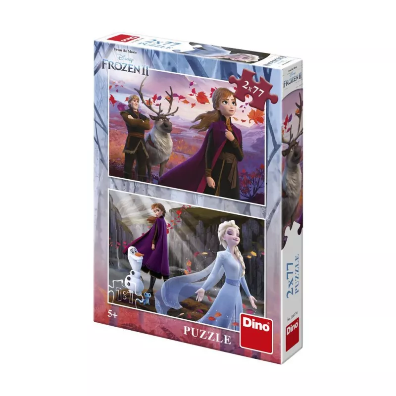 Puzzle 2 in 1 - Frozen II (77 piese), [],bestfam.ro