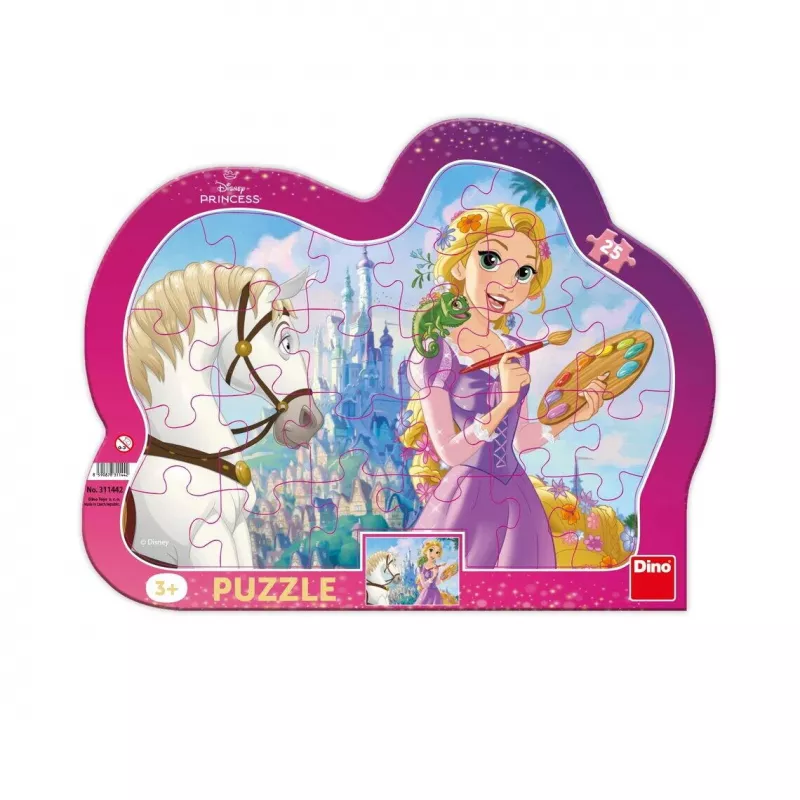Puzzle cu rama - Rapunzel (25 piese), [],bestfam.ro