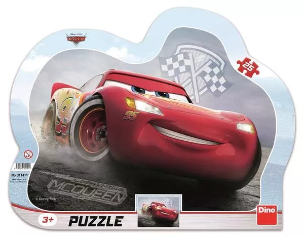 Puzzle cu rama - Cars 3: Fulger McQueen (25 piese), [],bestfam.ro