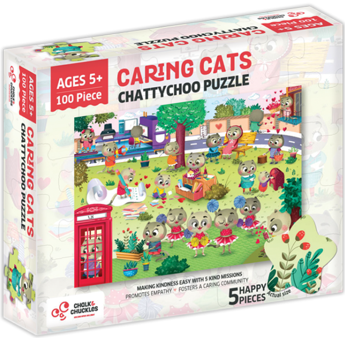 Puzzle cu surprize - Chatty Choo (100 piese), [],bestfam.ro