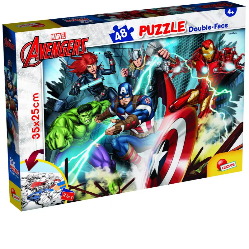 Puzzle de colorat - Avengers (48 de piese), [],bestfam.ro