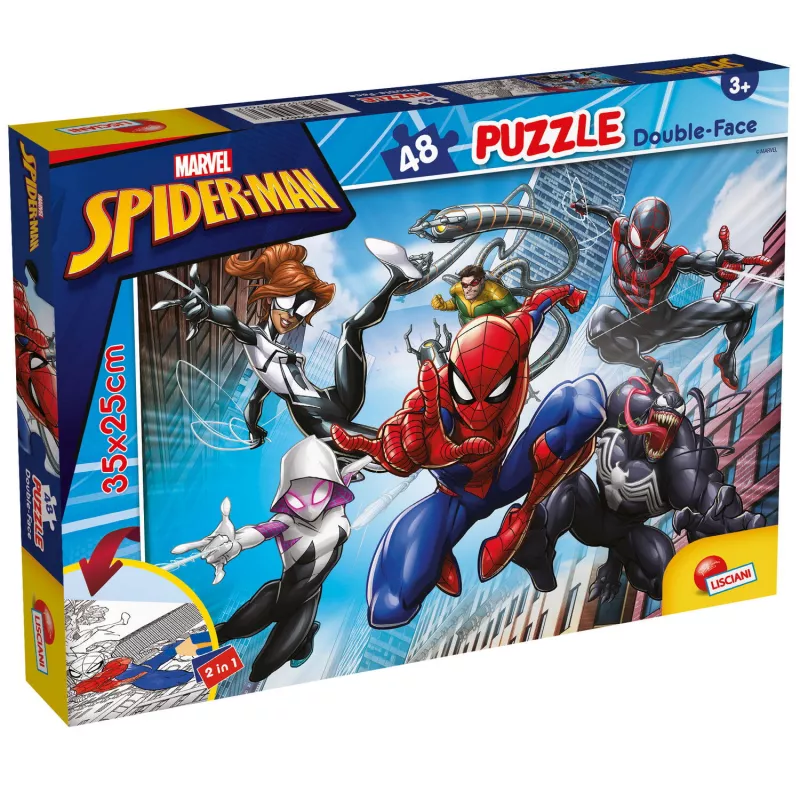 Puzzle de colorat - Spiderman (48 de piese), [],bestfam.ro