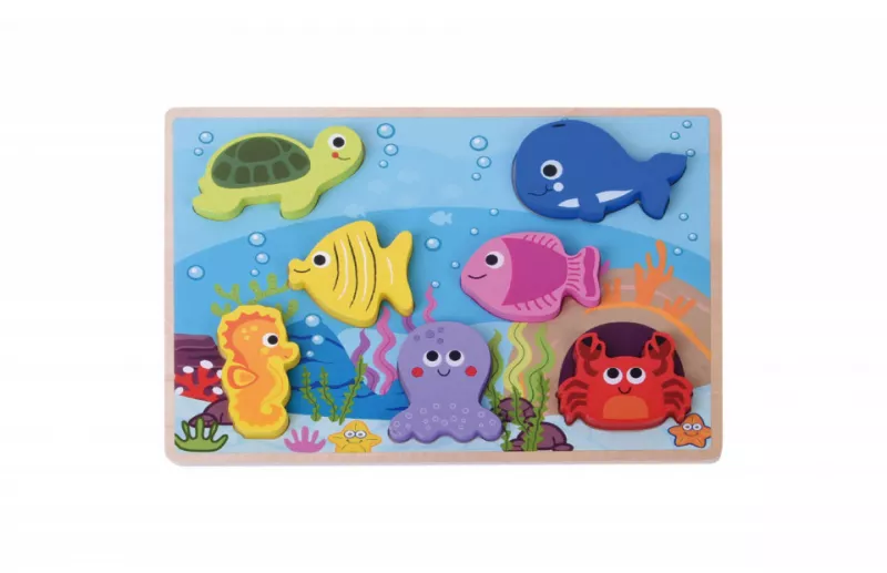 Puzzle din lemn - Viata marina - Jumini, [],bestfam.ro