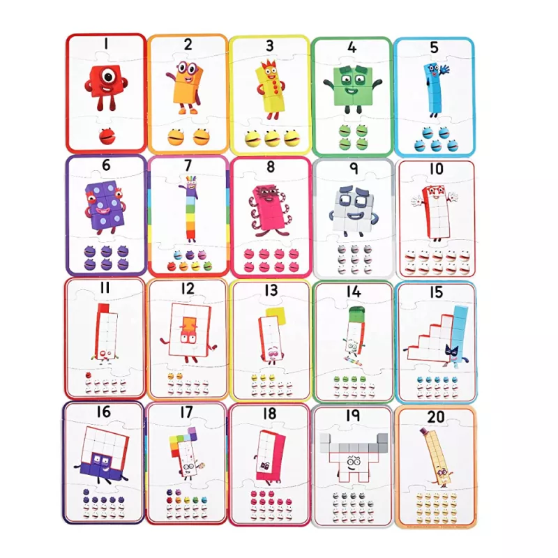 Puzzle - Invat sa numar de la 1 - 20 - Numberblocks, [],bestfam.ro