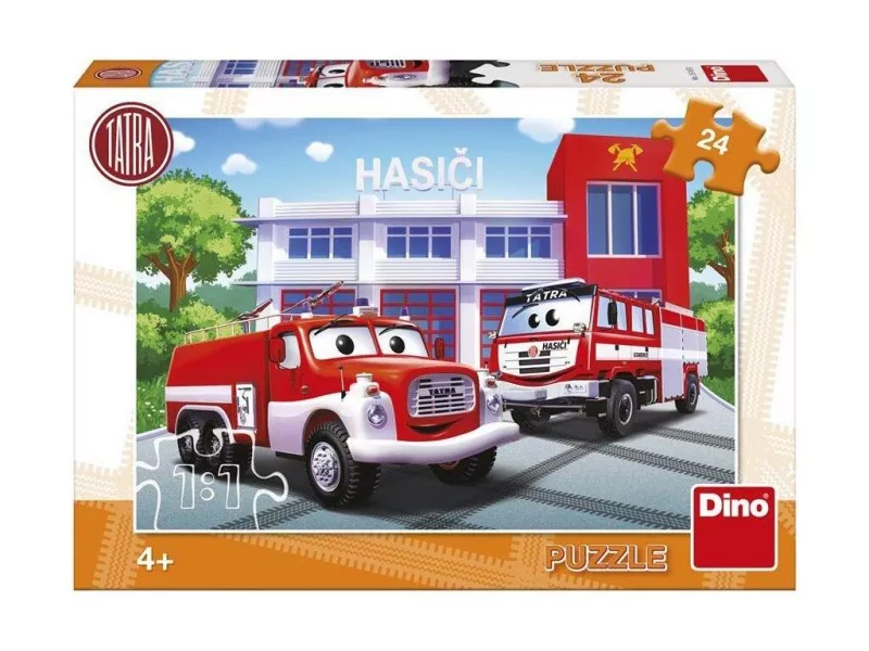 Puzzle - Masina de pompieri (24 piese), [],bestfam.ro