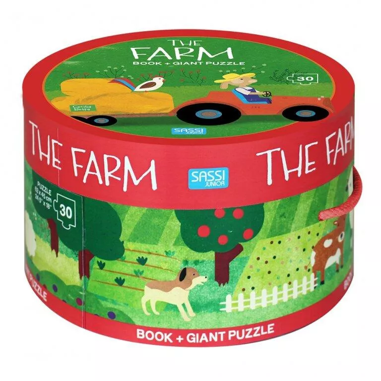 Puzzle (30 piese) cu carte - Ferma, [],bestfam.ro