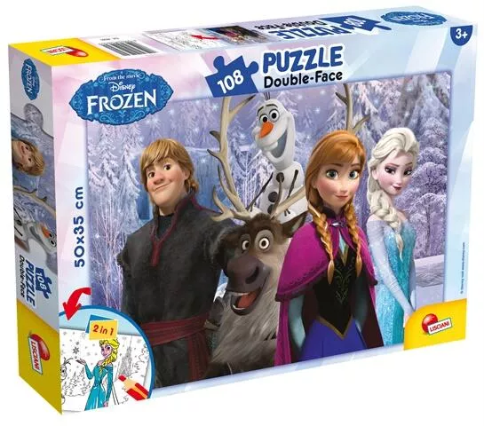 Puzzle de colorat - Frozen si prietenii (108 piese), [],bestfam.ro