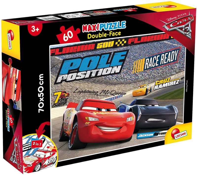 Puzzle de colorat maxi - Cars 3 (60 piese), [],bestfam.ro
