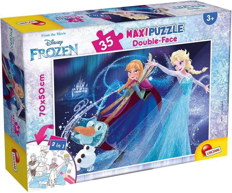 Puzzle de colorat maxi - Frozen (35 piese), [],bestfam.ro