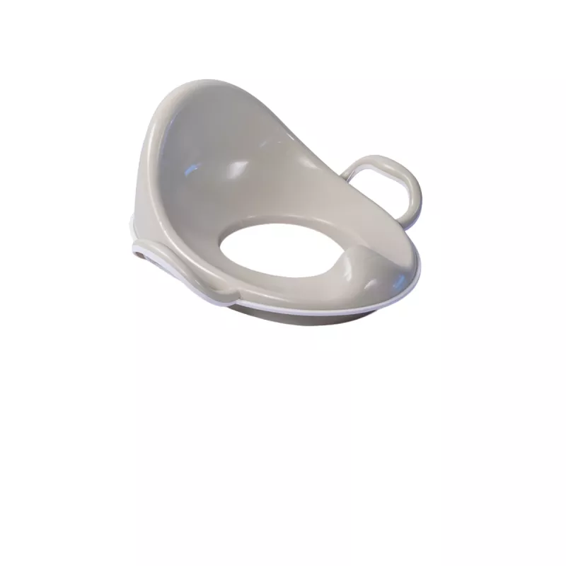 Reductor toaleta anitderapant cu spatar - Bej, [],bestfam.ro